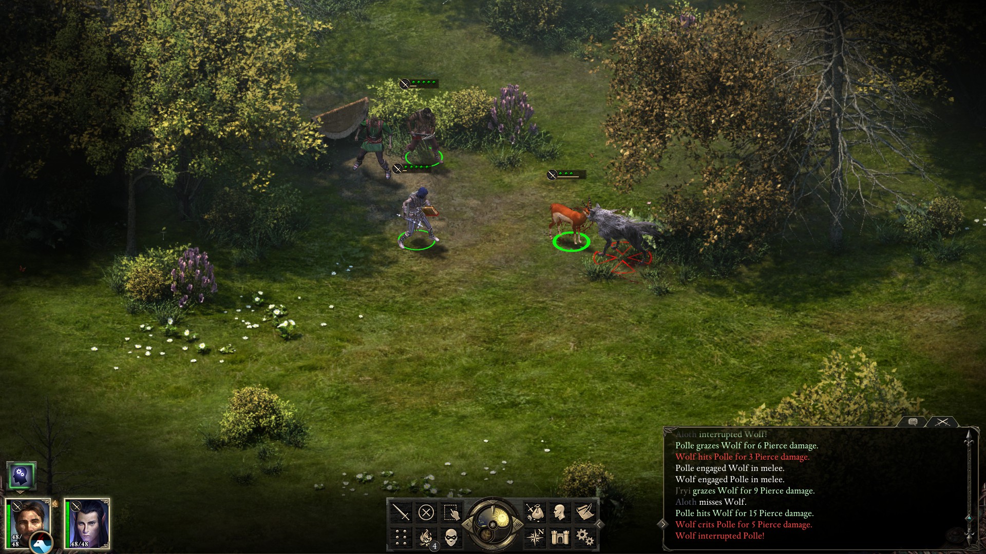 Pillars of Eternity:  Taistelu