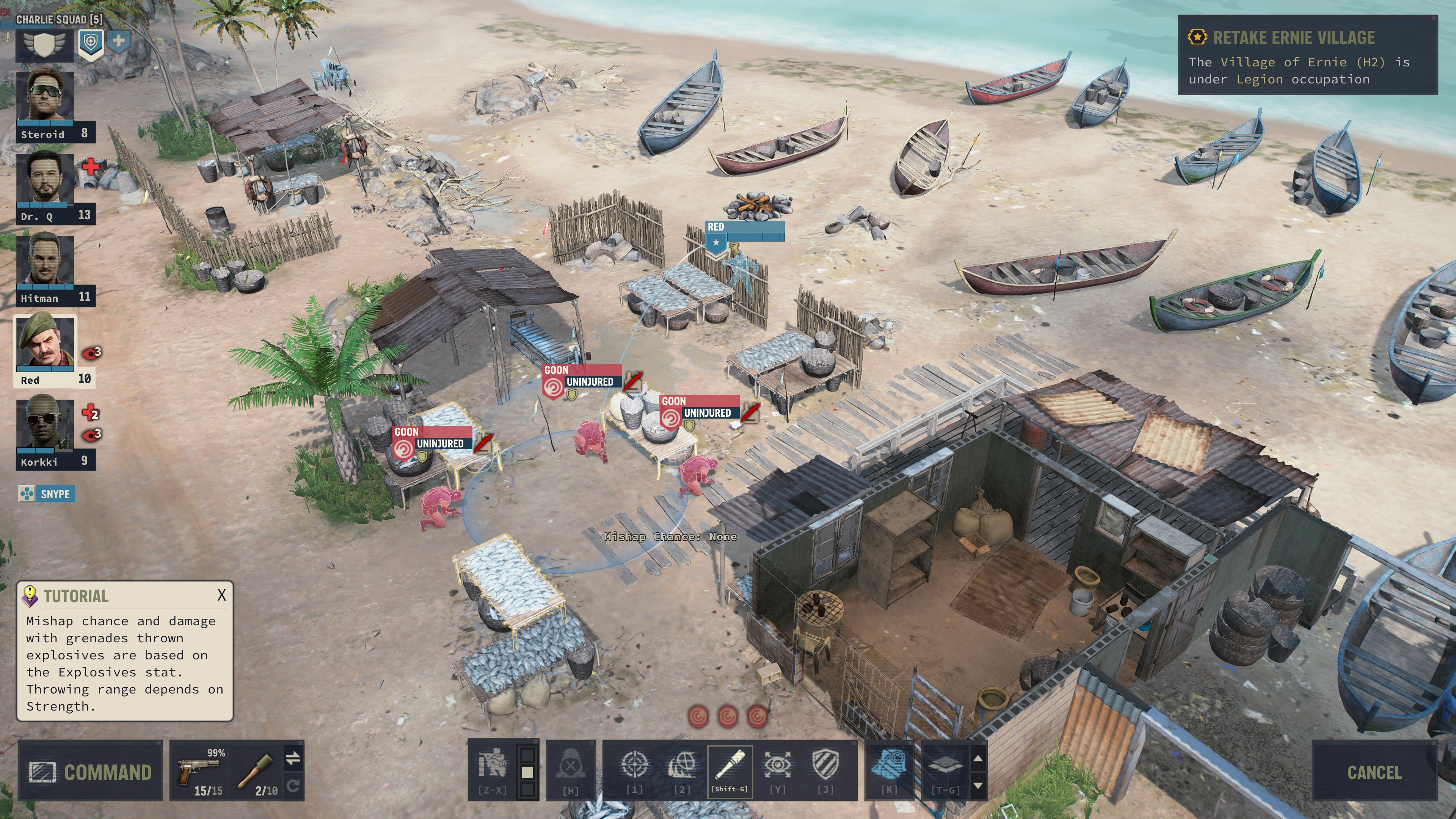 Jagged Alliance 3 kranaatti