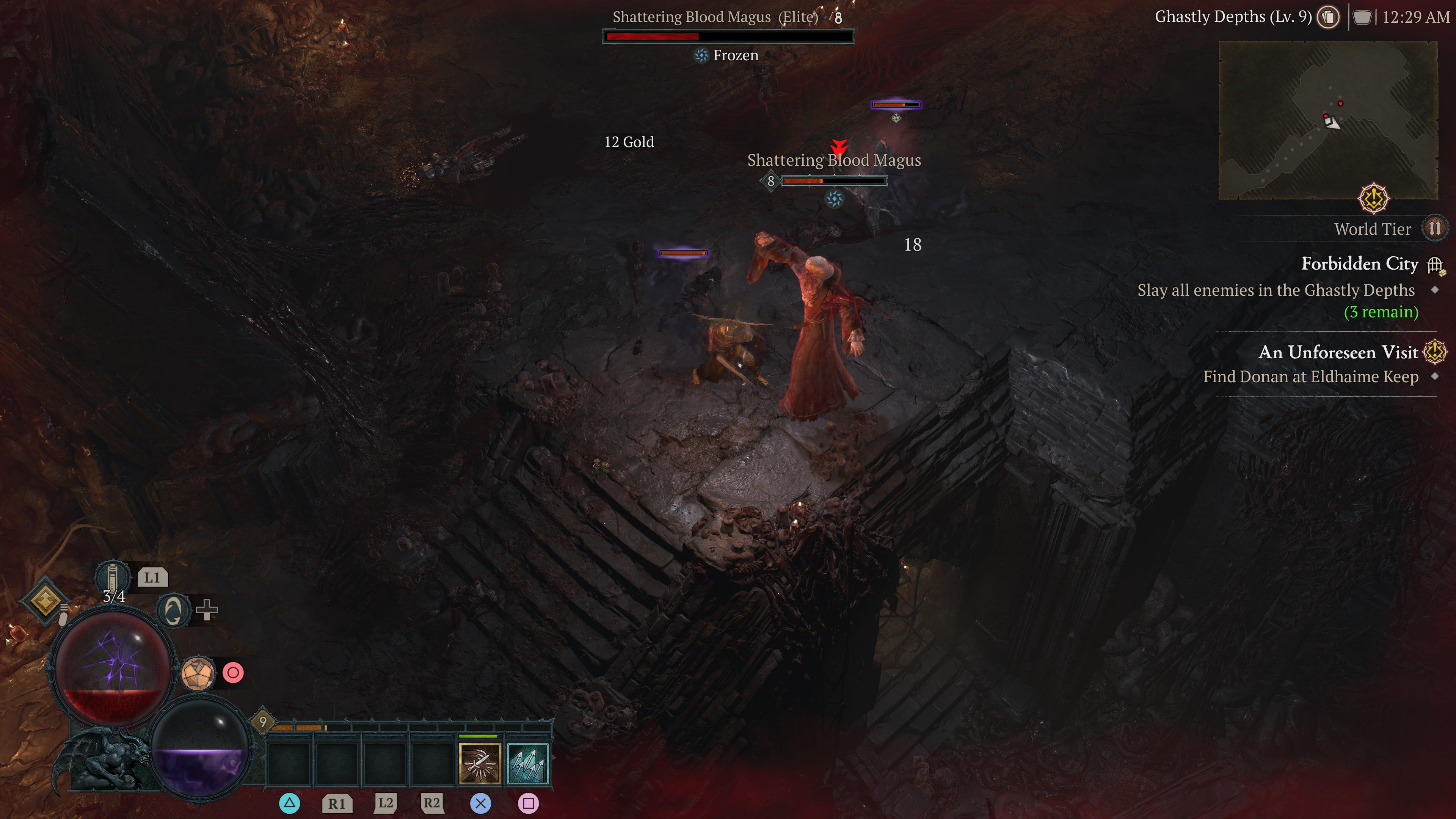 Diablo IV: taistelua katakombeissa