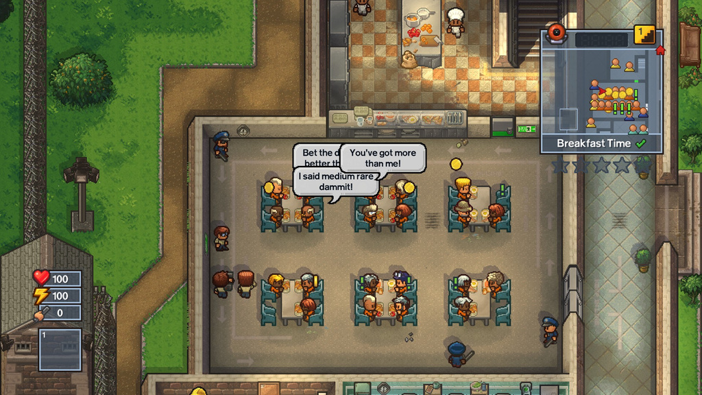 The Escapists 2: Ruokailu