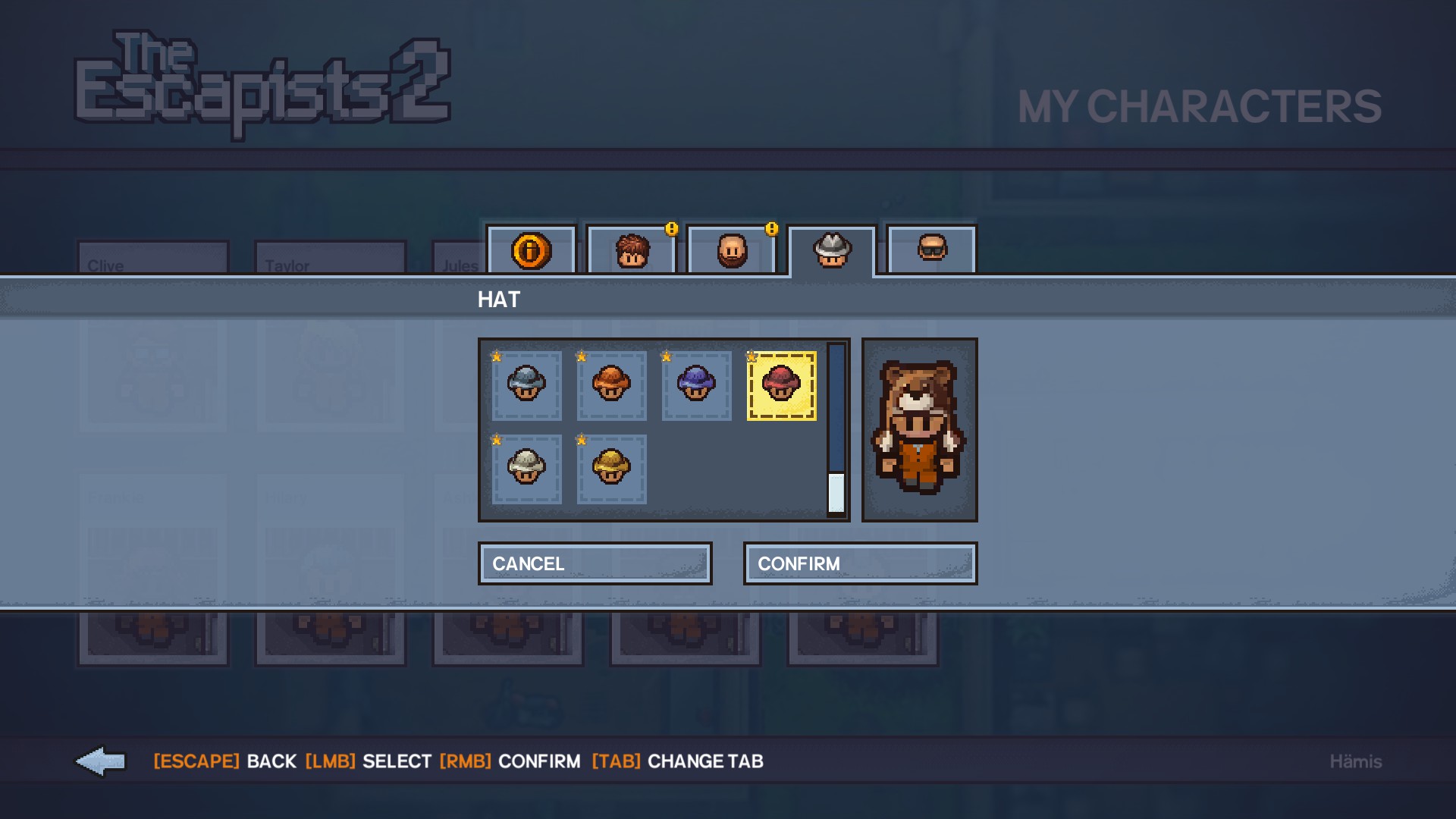 The Escapists 2: Hahmonmuokkaus