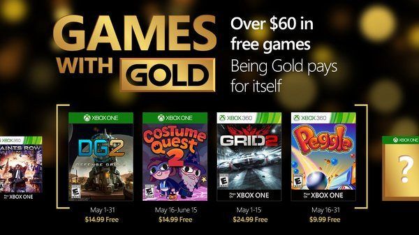 Games with Gold toukokuu