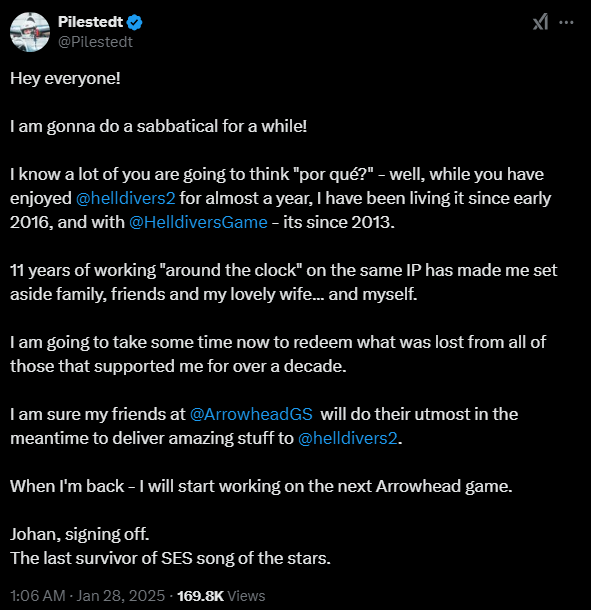 Johan Pilestedt tweet.png