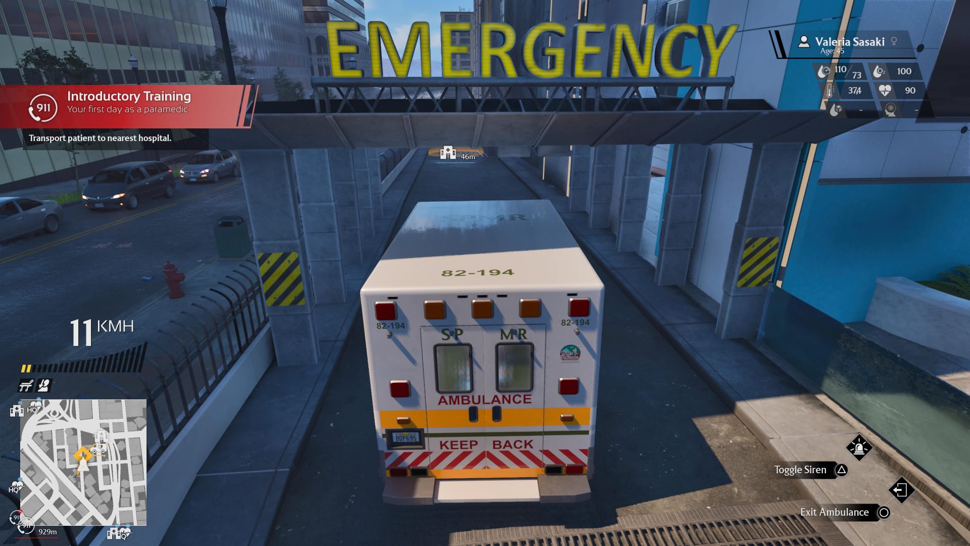 Paramedic Simulator sairaalan nurkilla.jpg