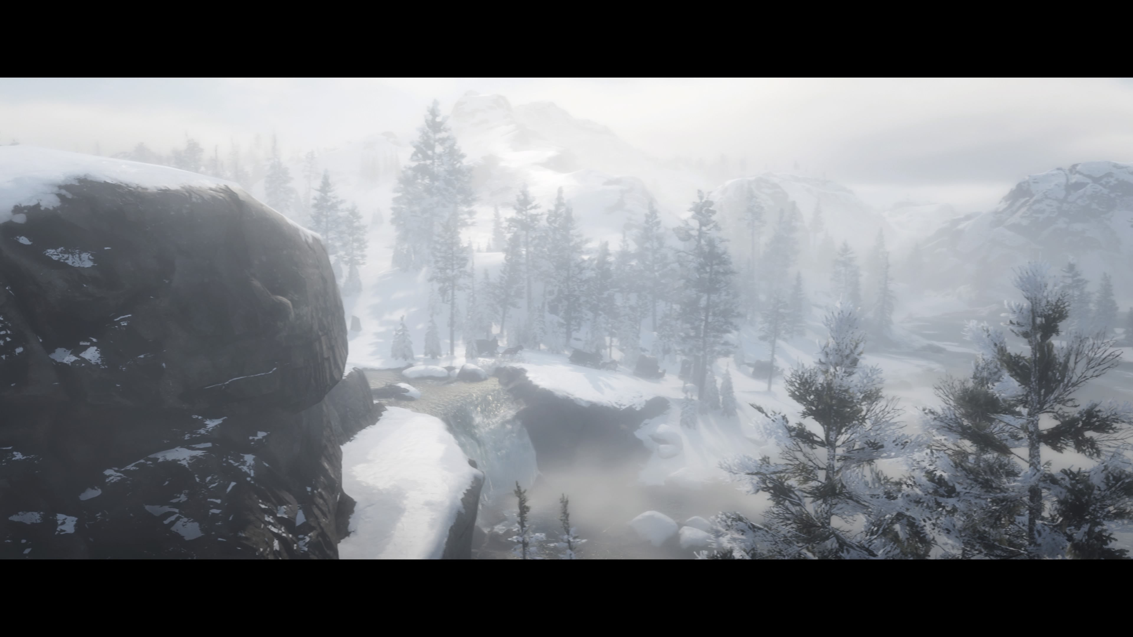 Red Dead Redemption 2 - Karavaani talvimaisemissa