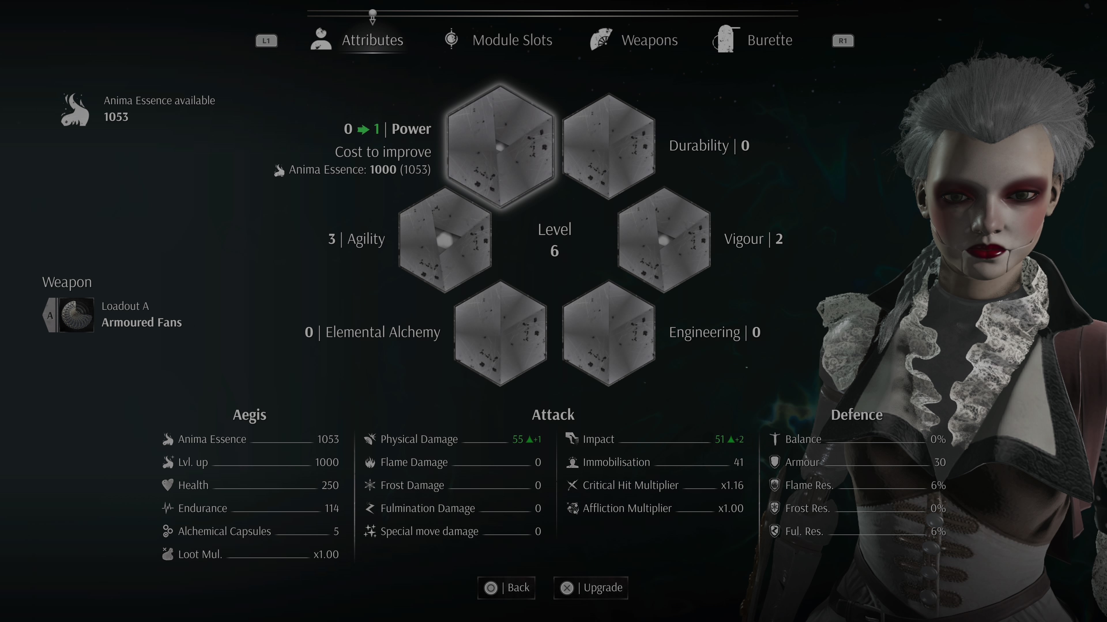 Steelrising - Hahmonkehitys