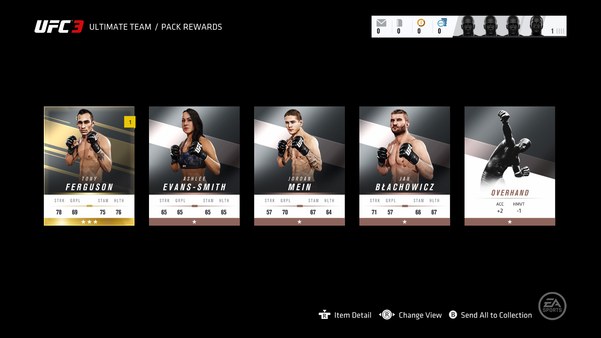 UFC 3: Ultimate team