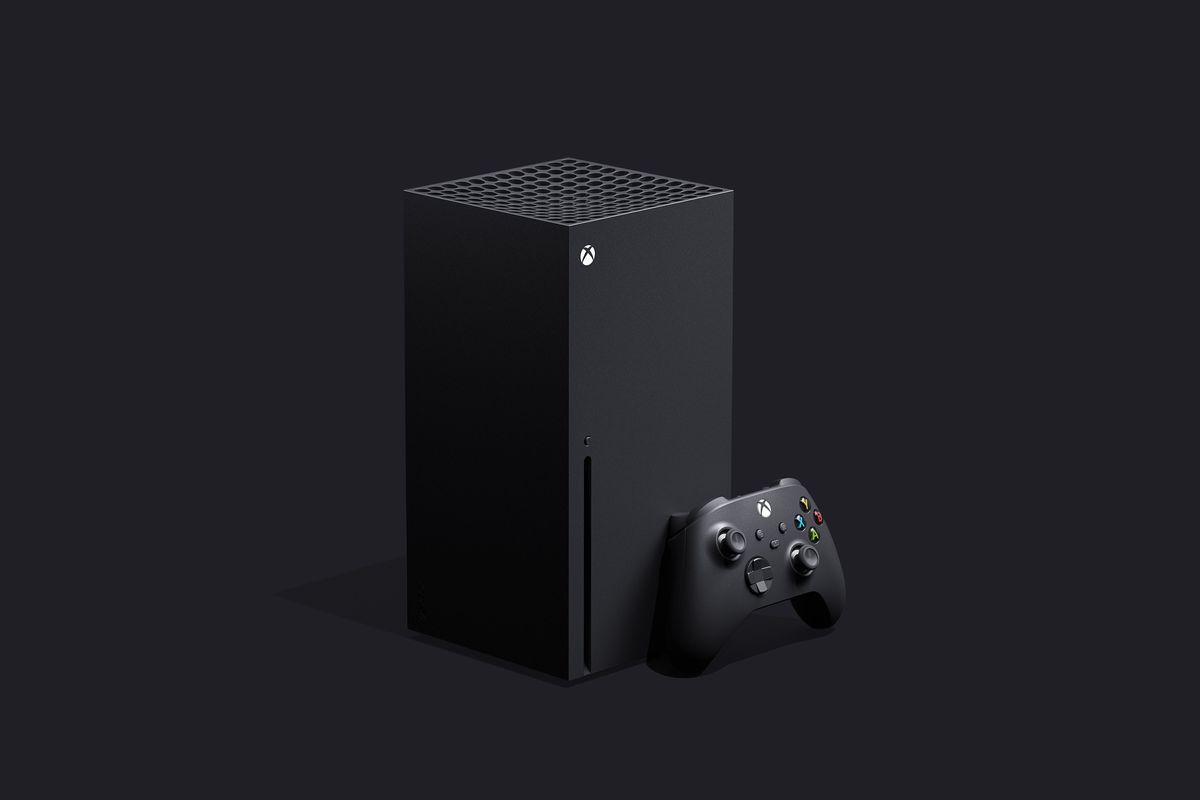 Xbox Series X ja ohjain pystyssä