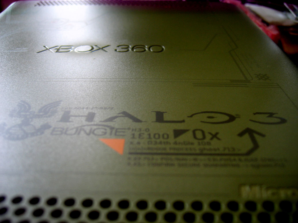 Halo 3 -konsoli extreme closeup