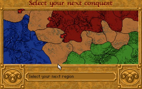 Dune II:n strateginen näkymä