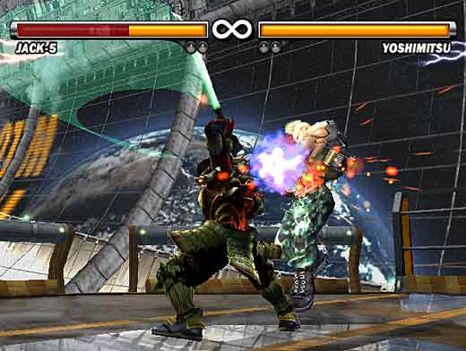 Tekken 5:n PS2-versiolle omat kotisivut
