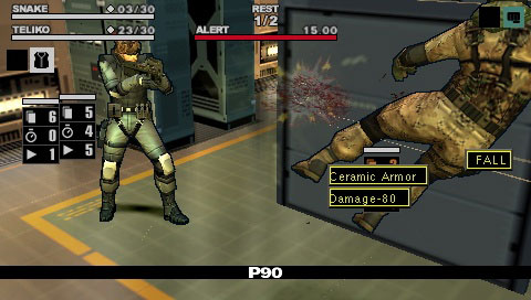 Metal Gear Acid 2 -ruutukaappauksia