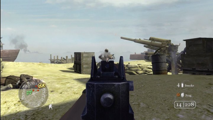 Tuoretta pelikuvaa Xbox 360:n Call of Duty 2:sta