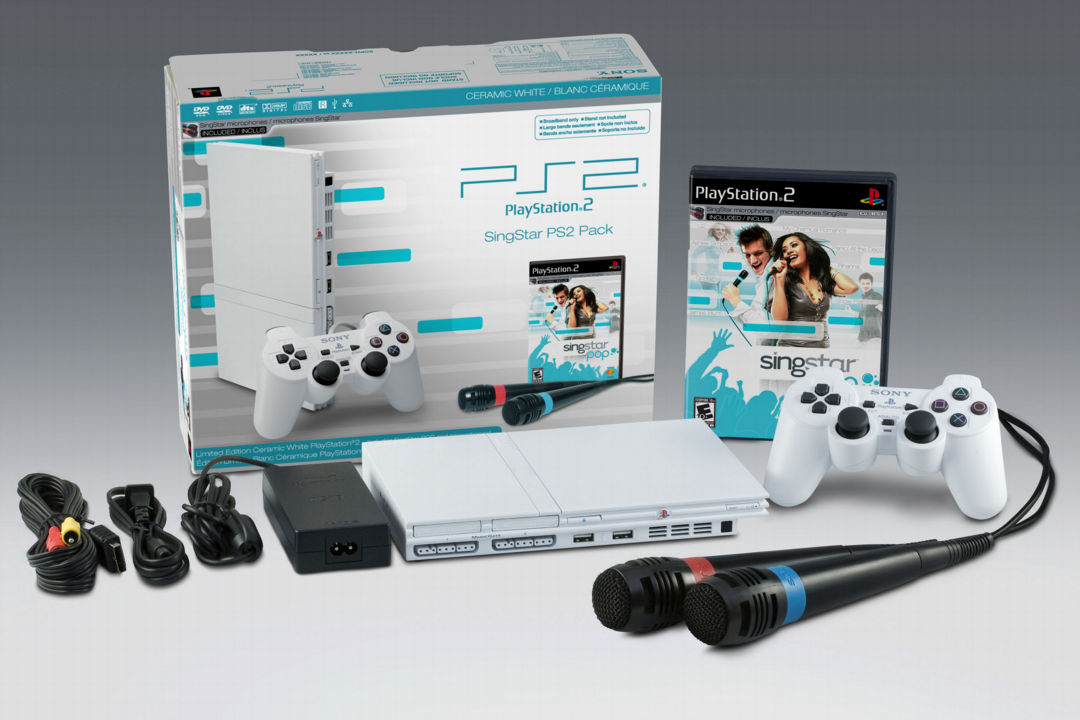 Jenkeille valkea PS2 SingStar Popilla