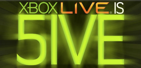 Xbox Live viiden vuoden ikään torstaina