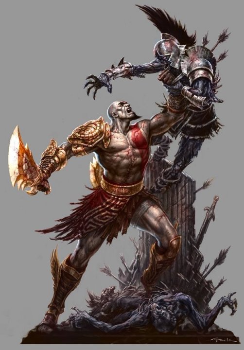 God of War III:n komeat taidekuvat