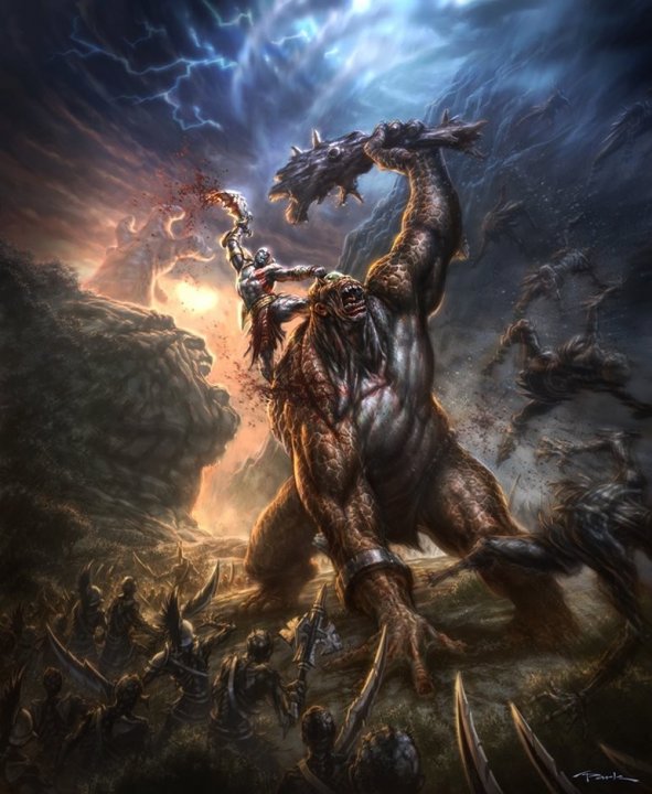 God of War III:n komeat taidekuvat