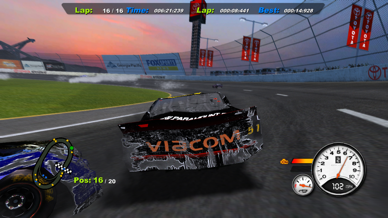 Days of Thunder -peli PS3:lle ja Xbox 360:lle