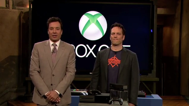 Xbox One Jimmy Fallonin käsittelyssä
