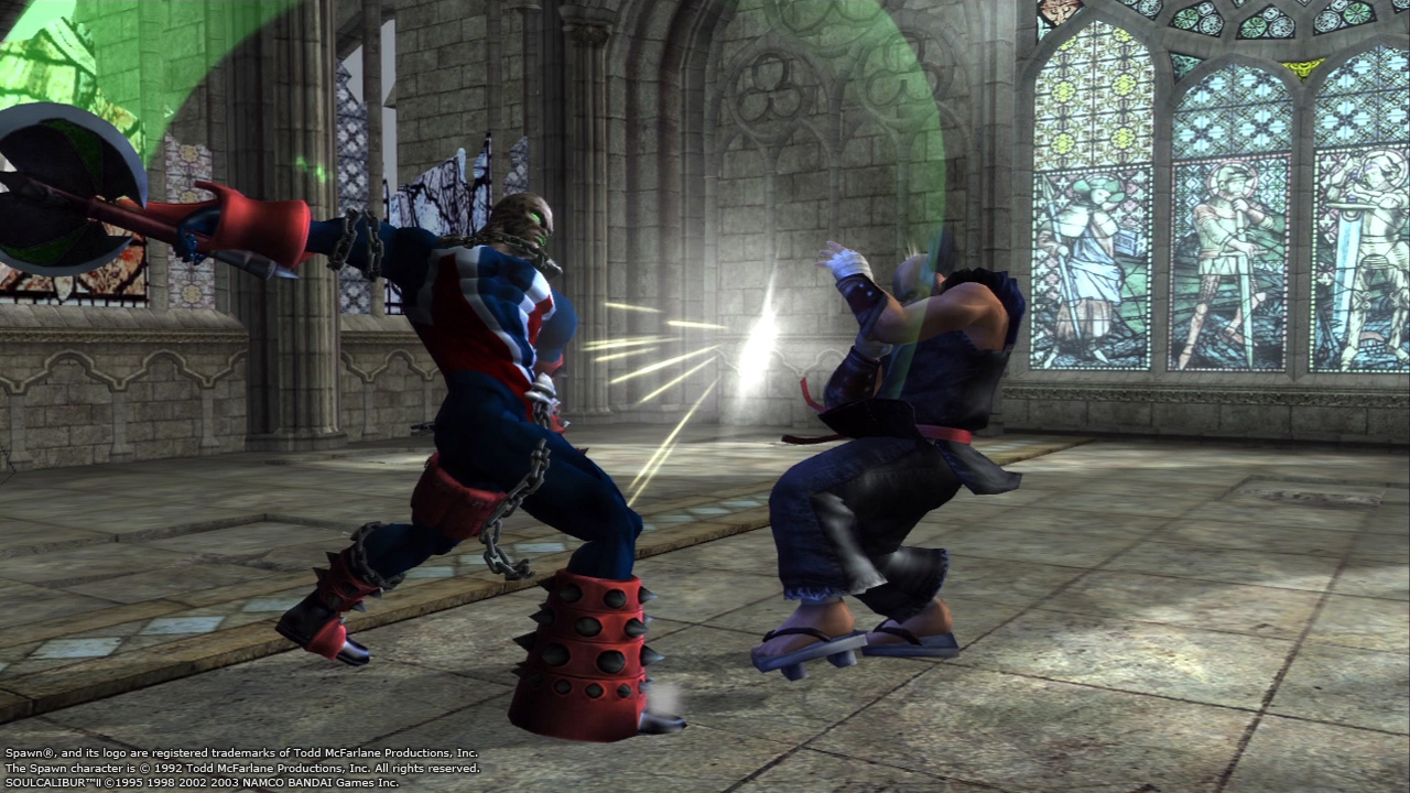 Spawn ja Heihachi ensimmäistä kertaa samaan kehään