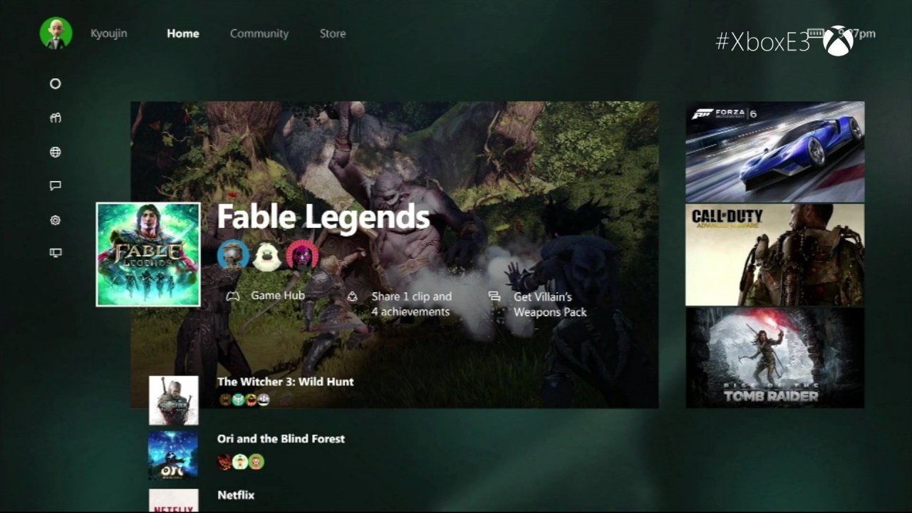 E3 2015: Xbox Onen käyttöliittymä uudistuu syksyllä