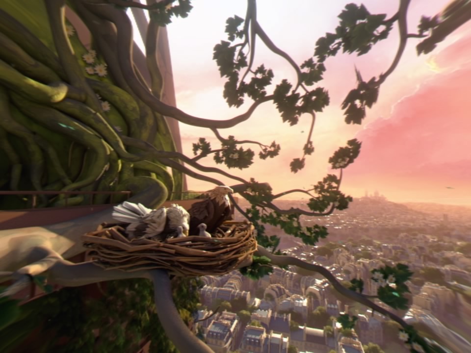 Eagle Flight, kotkaperhe pesässä