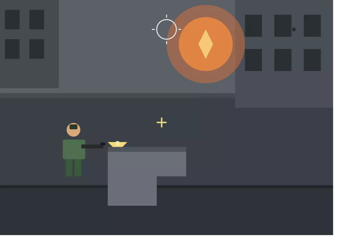 Action-shooter-pelin tapahtumapaikka