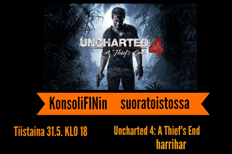 Uncharted 4 suoratoisto mainos