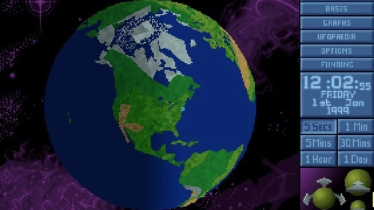 X-COM UFO Defense maapallokuva